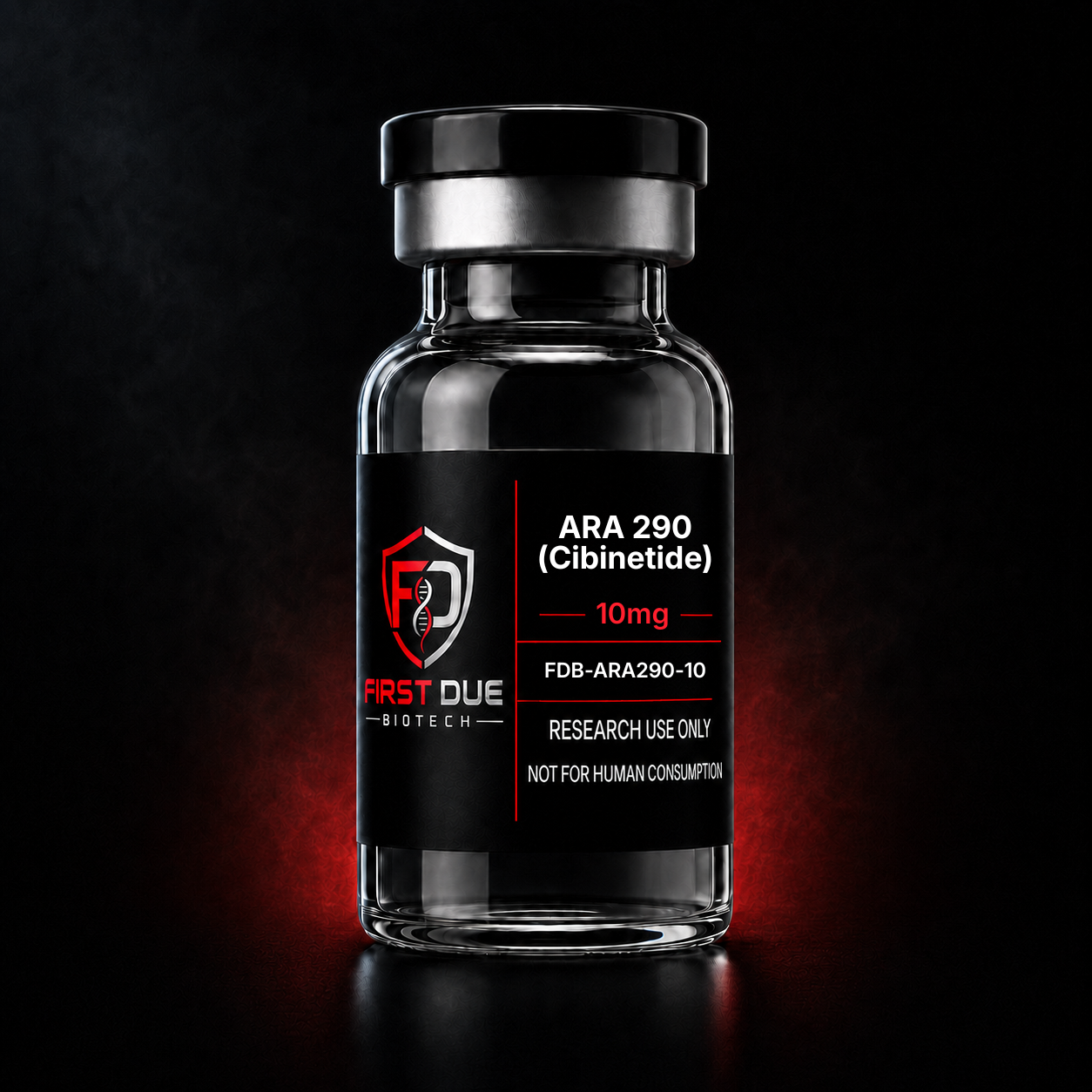 First Due Biotech ARA-290 (Cibinetide) 10mg research peptide vial